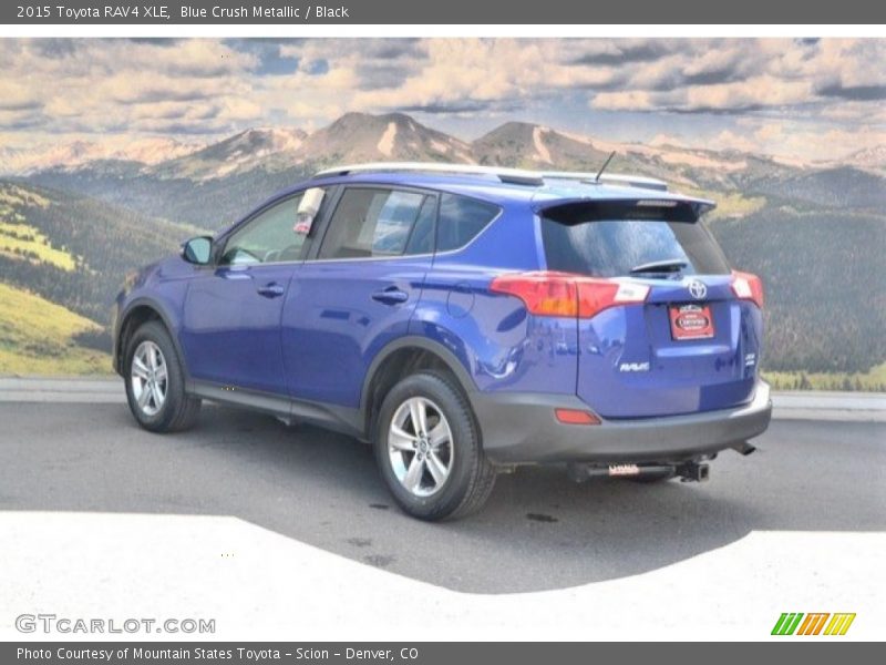 Blue Crush Metallic / Black 2015 Toyota RAV4 XLE