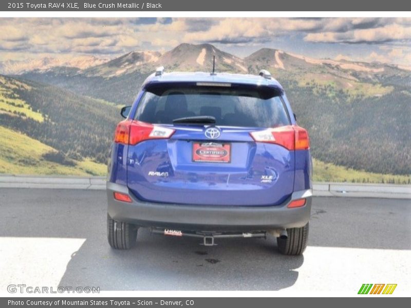 Blue Crush Metallic / Black 2015 Toyota RAV4 XLE