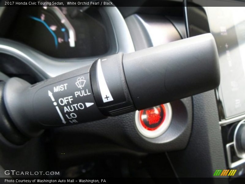 White Orchid Pearl / Black 2017 Honda Civic Touring Sedan