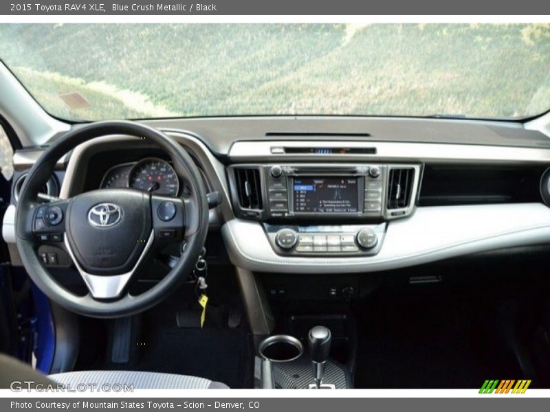 Blue Crush Metallic / Black 2015 Toyota RAV4 XLE
