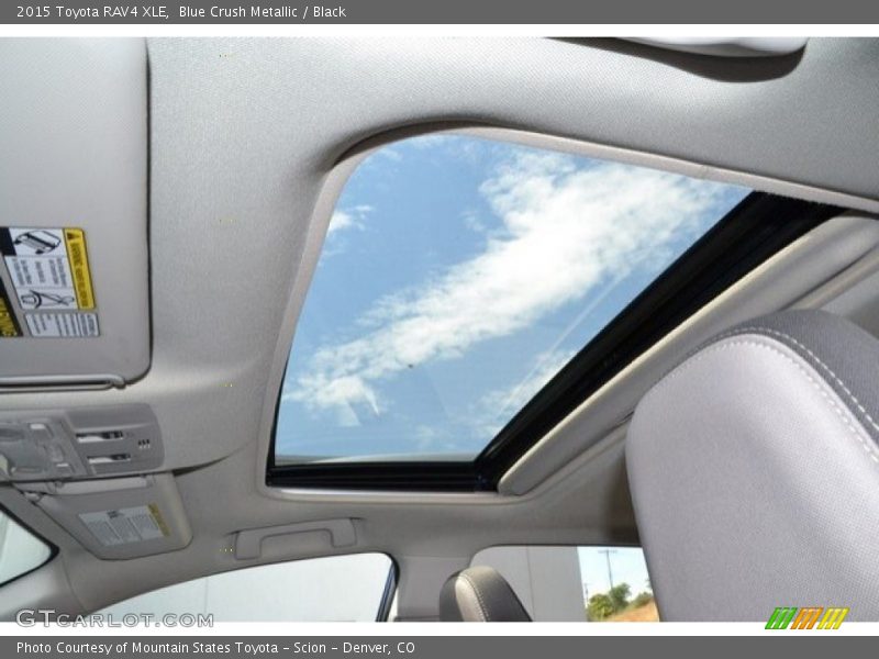 Blue Crush Metallic / Black 2015 Toyota RAV4 XLE