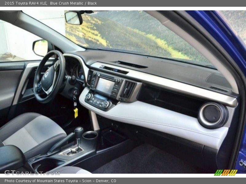 Blue Crush Metallic / Black 2015 Toyota RAV4 XLE