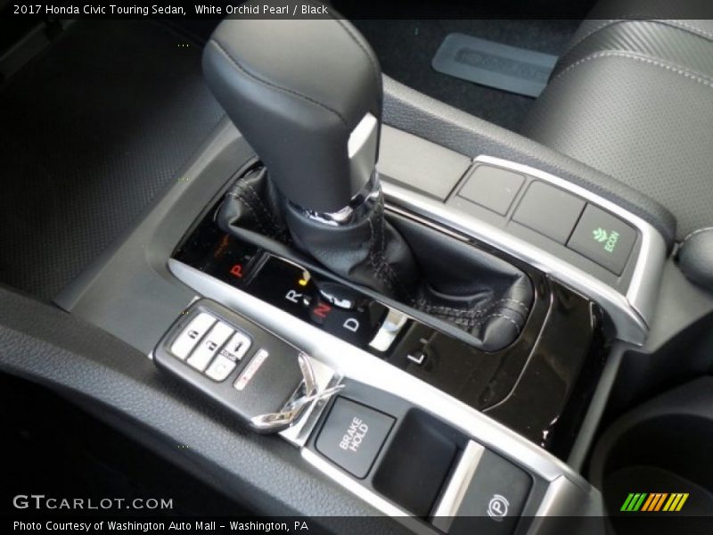 White Orchid Pearl / Black 2017 Honda Civic Touring Sedan