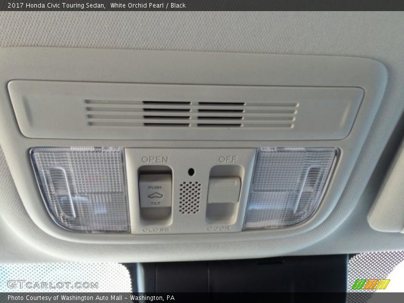 White Orchid Pearl / Black 2017 Honda Civic Touring Sedan