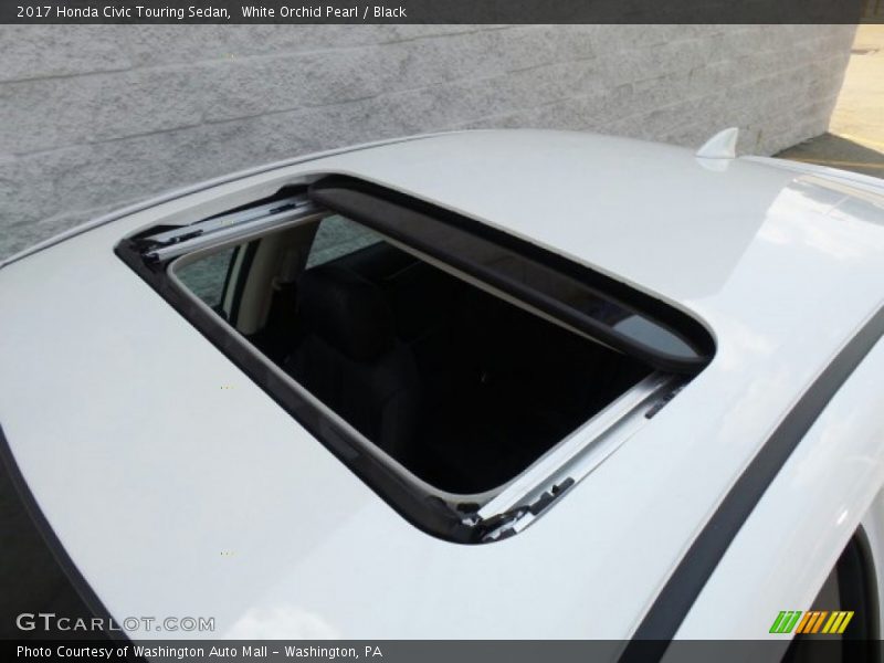 White Orchid Pearl / Black 2017 Honda Civic Touring Sedan