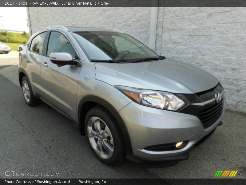 Lunar Silver Metallic / Gray 2017 Honda HR-V EX-L AWD