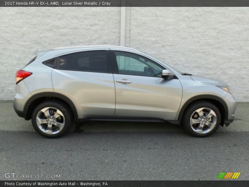 Lunar Silver Metallic / Gray 2017 Honda HR-V EX-L AWD