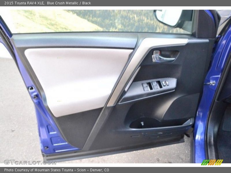 Blue Crush Metallic / Black 2015 Toyota RAV4 XLE