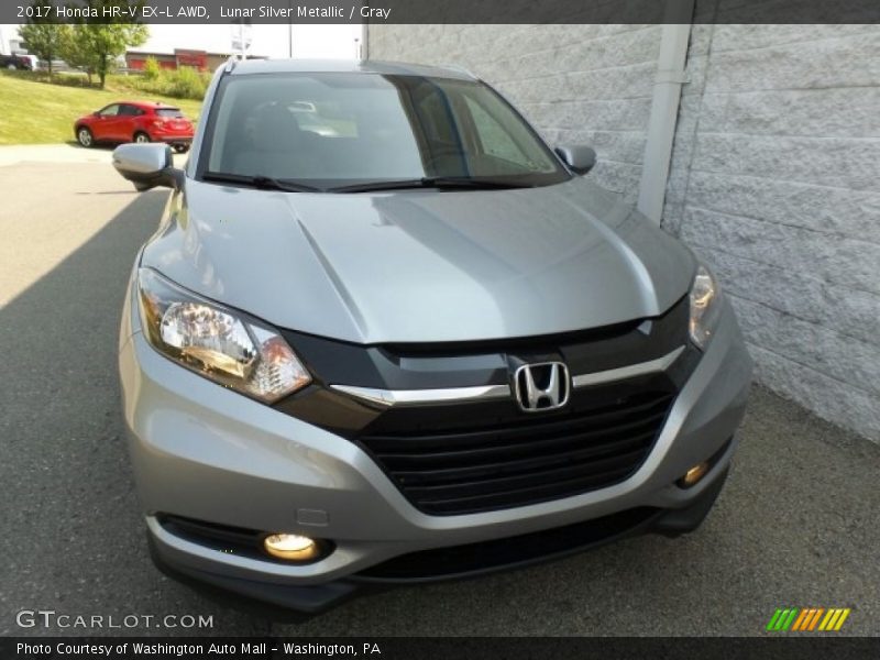 Lunar Silver Metallic / Gray 2017 Honda HR-V EX-L AWD