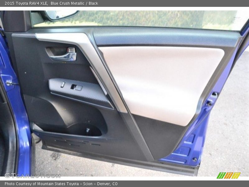 Blue Crush Metallic / Black 2015 Toyota RAV4 XLE