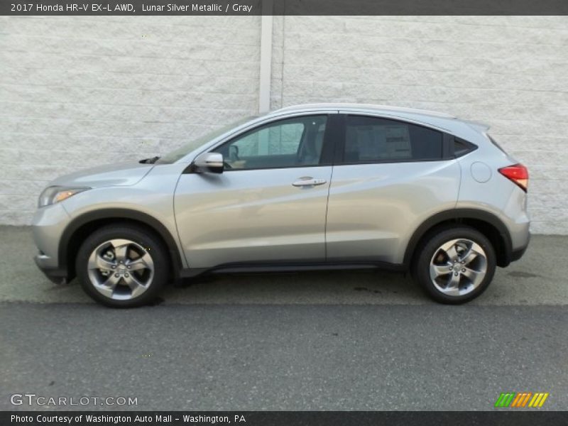 Lunar Silver Metallic / Gray 2017 Honda HR-V EX-L AWD