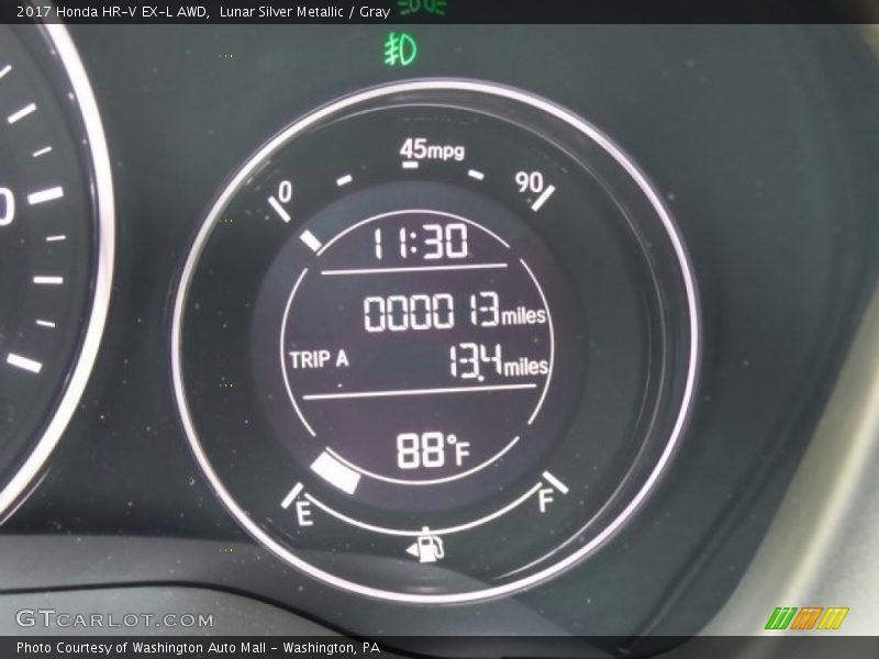 Lunar Silver Metallic / Gray 2017 Honda HR-V EX-L AWD