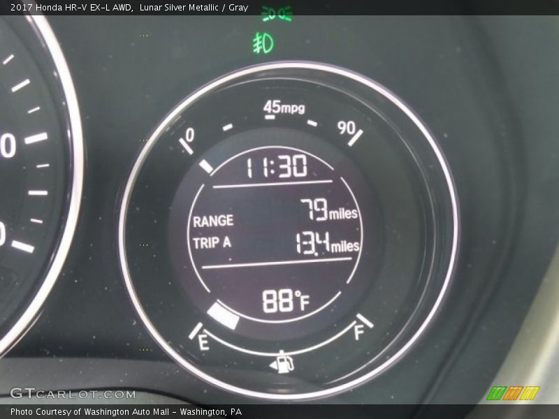 Lunar Silver Metallic / Gray 2017 Honda HR-V EX-L AWD