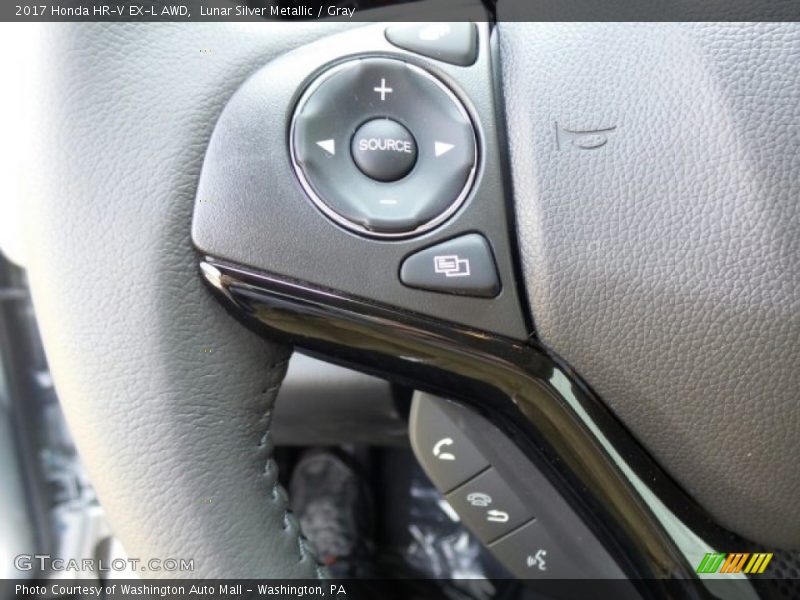 Lunar Silver Metallic / Gray 2017 Honda HR-V EX-L AWD