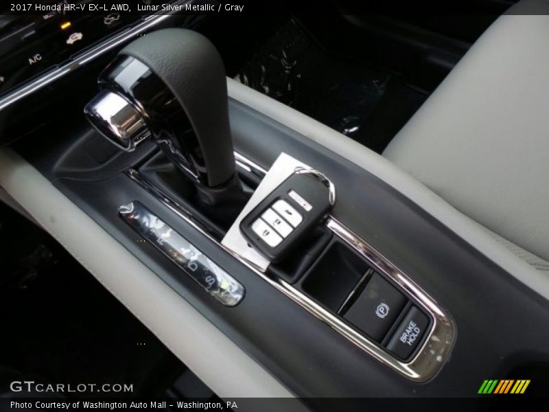 Lunar Silver Metallic / Gray 2017 Honda HR-V EX-L AWD
