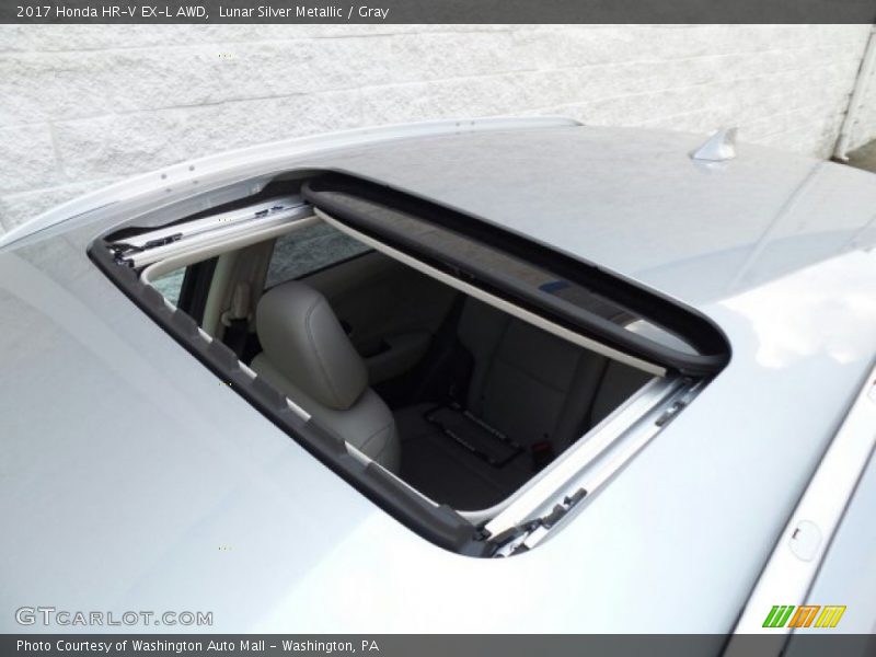 Lunar Silver Metallic / Gray 2017 Honda HR-V EX-L AWD