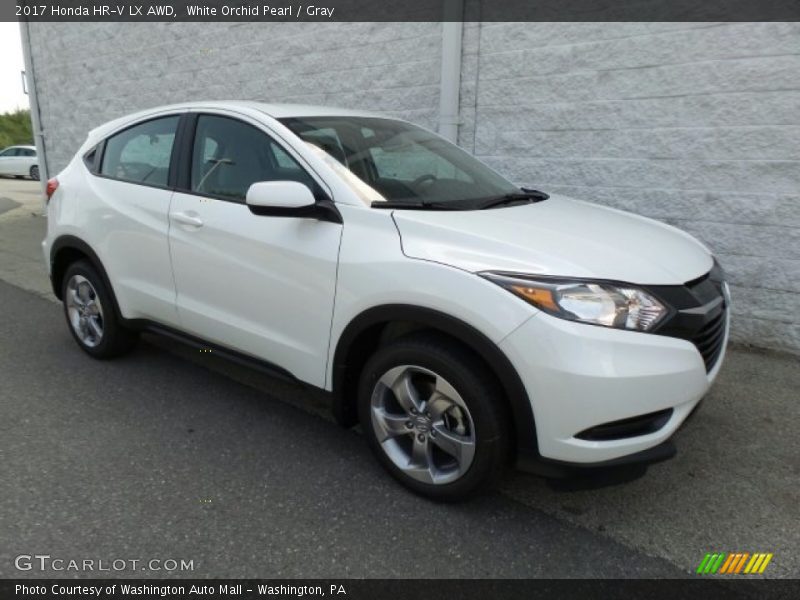 White Orchid Pearl / Gray 2017 Honda HR-V LX AWD