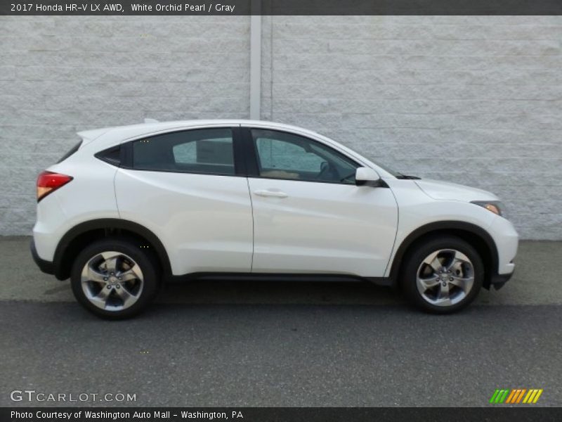 White Orchid Pearl / Gray 2017 Honda HR-V LX AWD