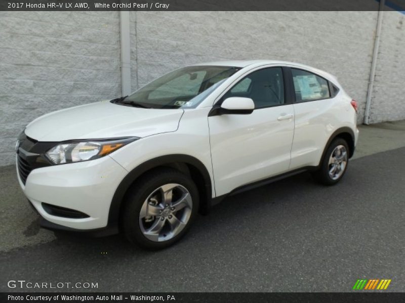 White Orchid Pearl / Gray 2017 Honda HR-V LX AWD