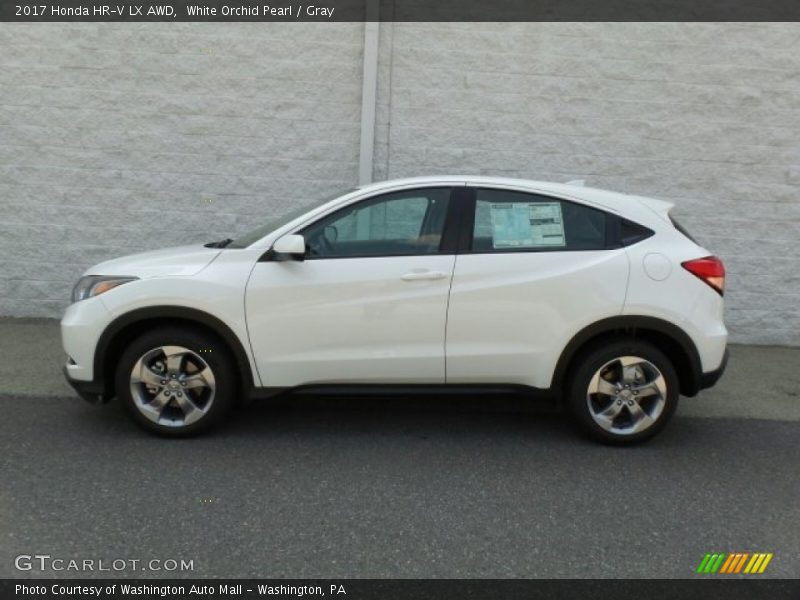 White Orchid Pearl / Gray 2017 Honda HR-V LX AWD