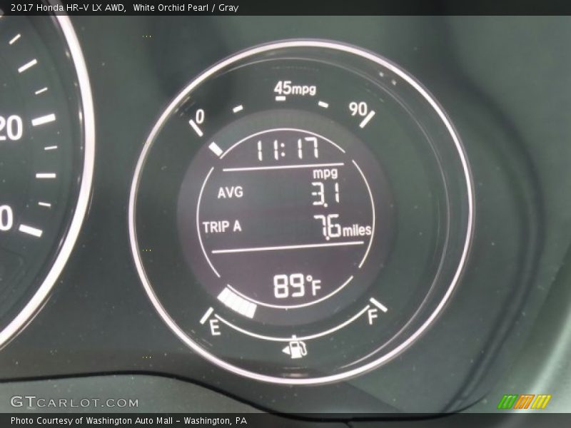 White Orchid Pearl / Gray 2017 Honda HR-V LX AWD