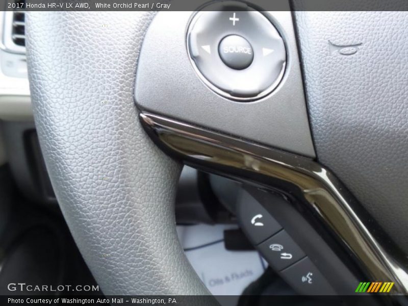 White Orchid Pearl / Gray 2017 Honda HR-V LX AWD