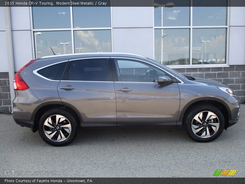 Modern Steel Metallic / Gray 2015 Honda CR-V Touring