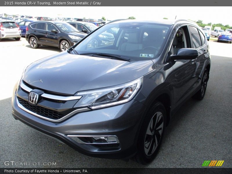 Modern Steel Metallic / Gray 2015 Honda CR-V Touring