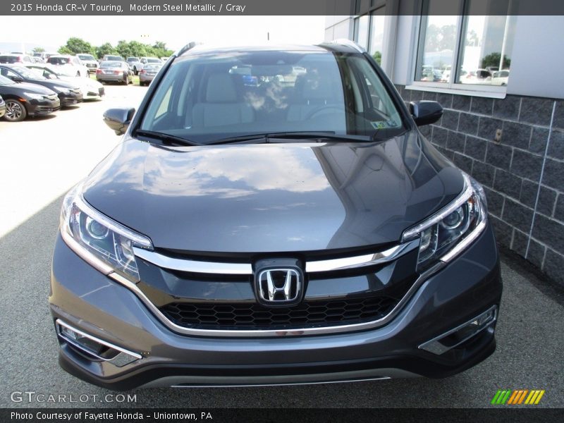Modern Steel Metallic / Gray 2015 Honda CR-V Touring