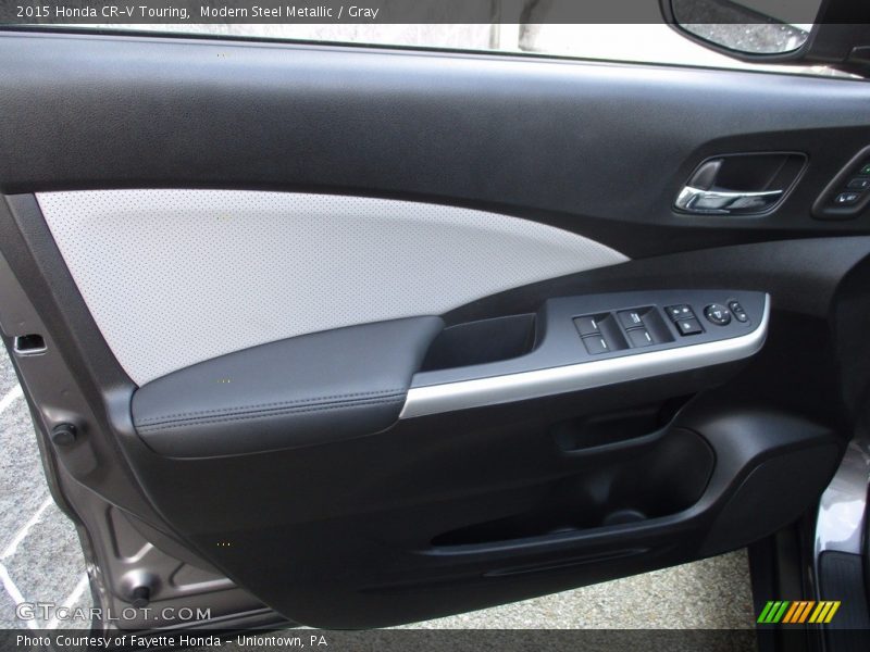Modern Steel Metallic / Gray 2015 Honda CR-V Touring