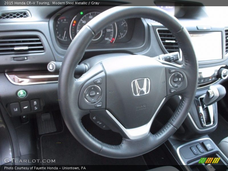 Modern Steel Metallic / Gray 2015 Honda CR-V Touring
