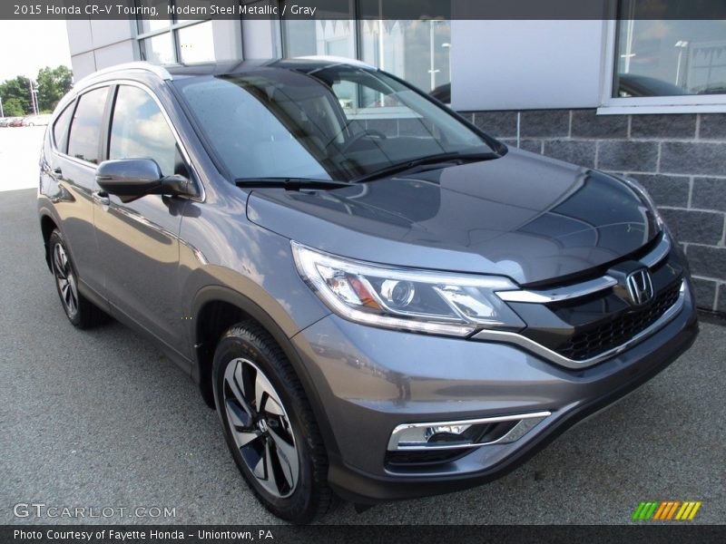 Modern Steel Metallic / Gray 2015 Honda CR-V Touring