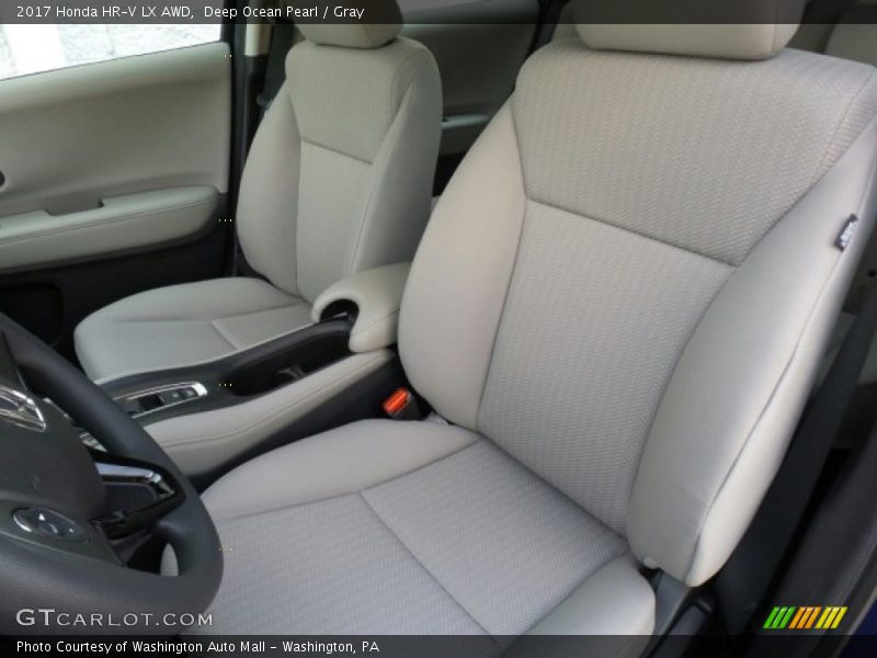 Deep Ocean Pearl / Gray 2017 Honda HR-V LX AWD