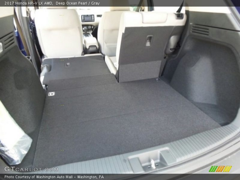 Deep Ocean Pearl / Gray 2017 Honda HR-V LX AWD