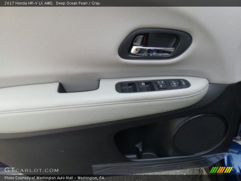 Deep Ocean Pearl / Gray 2017 Honda HR-V LX AWD