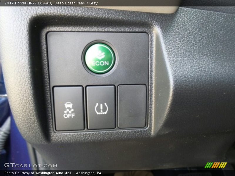 Deep Ocean Pearl / Gray 2017 Honda HR-V LX AWD