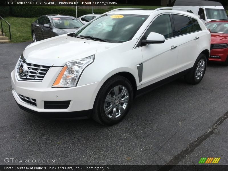 Platinum Ice Tricoat / Ebony/Ebony 2014 Cadillac SRX Luxury AWD