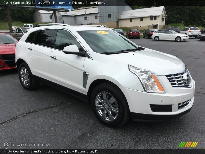 Platinum Ice Tricoat / Ebony/Ebony 2014 Cadillac SRX Luxury AWD