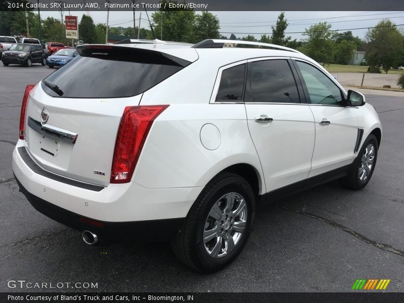 Platinum Ice Tricoat / Ebony/Ebony 2014 Cadillac SRX Luxury AWD