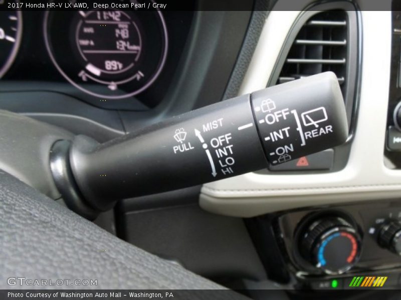 Deep Ocean Pearl / Gray 2017 Honda HR-V LX AWD