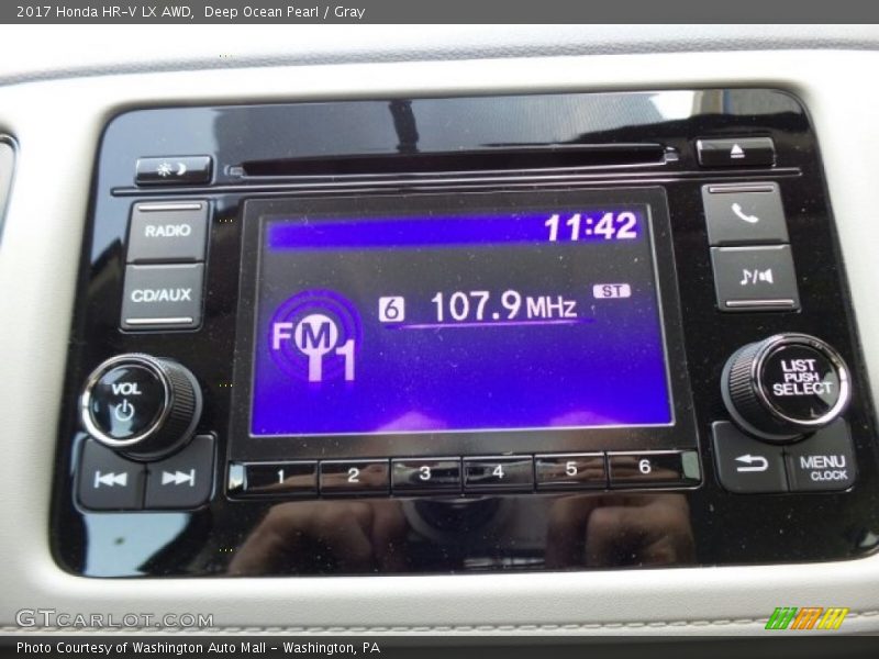 Deep Ocean Pearl / Gray 2017 Honda HR-V LX AWD