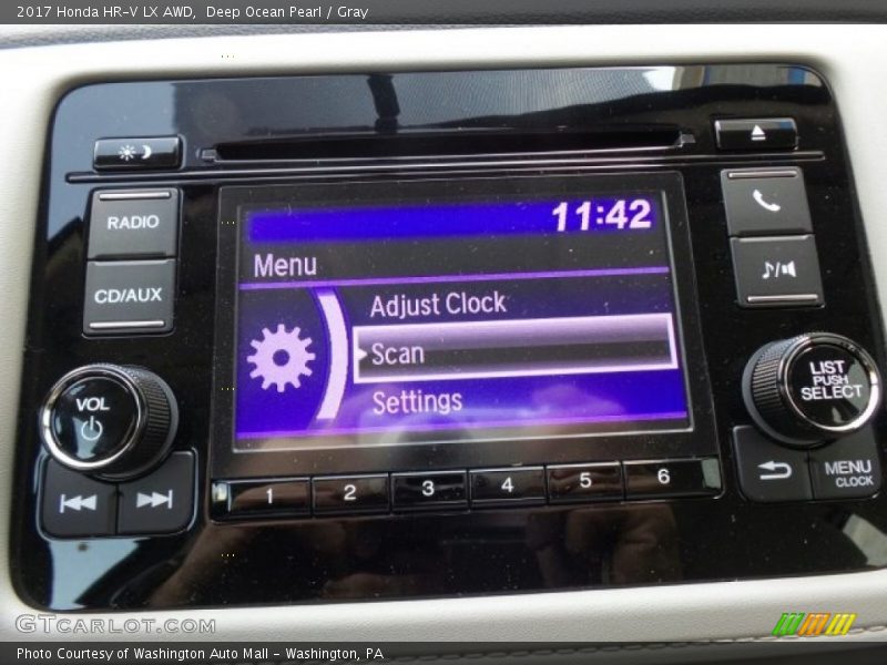 Deep Ocean Pearl / Gray 2017 Honda HR-V LX AWD