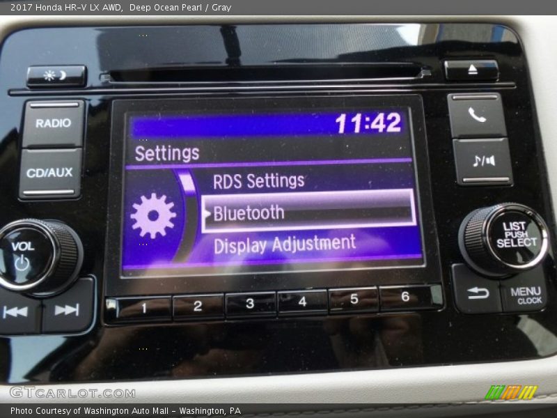 Deep Ocean Pearl / Gray 2017 Honda HR-V LX AWD