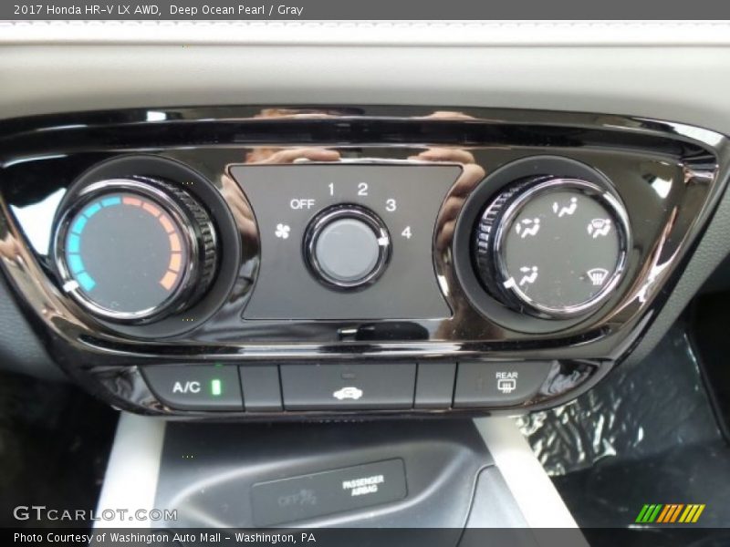 Deep Ocean Pearl / Gray 2017 Honda HR-V LX AWD