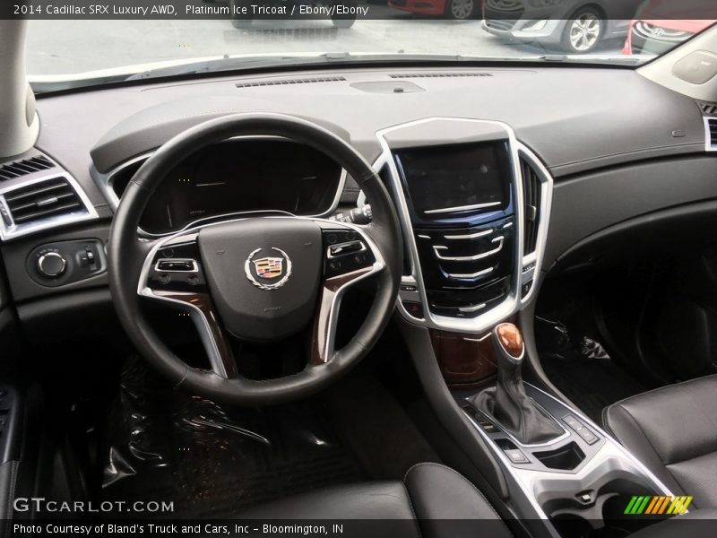 Platinum Ice Tricoat / Ebony/Ebony 2014 Cadillac SRX Luxury AWD