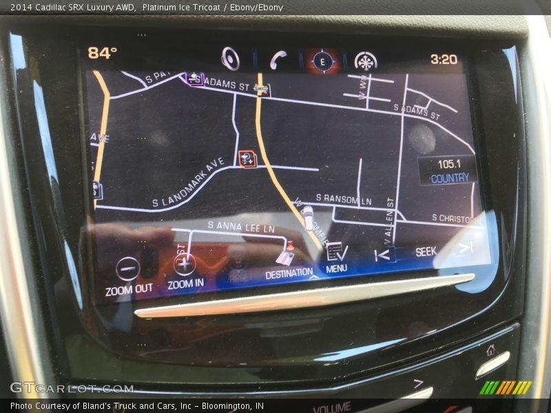 Platinum Ice Tricoat / Ebony/Ebony 2014 Cadillac SRX Luxury AWD