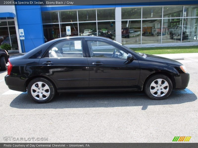 Ebony Black / Gray 2006 Kia Spectra EX Sedan
