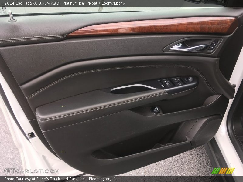 Platinum Ice Tricoat / Ebony/Ebony 2014 Cadillac SRX Luxury AWD