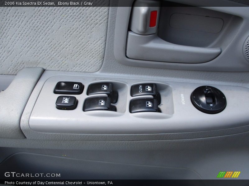 Ebony Black / Gray 2006 Kia Spectra EX Sedan