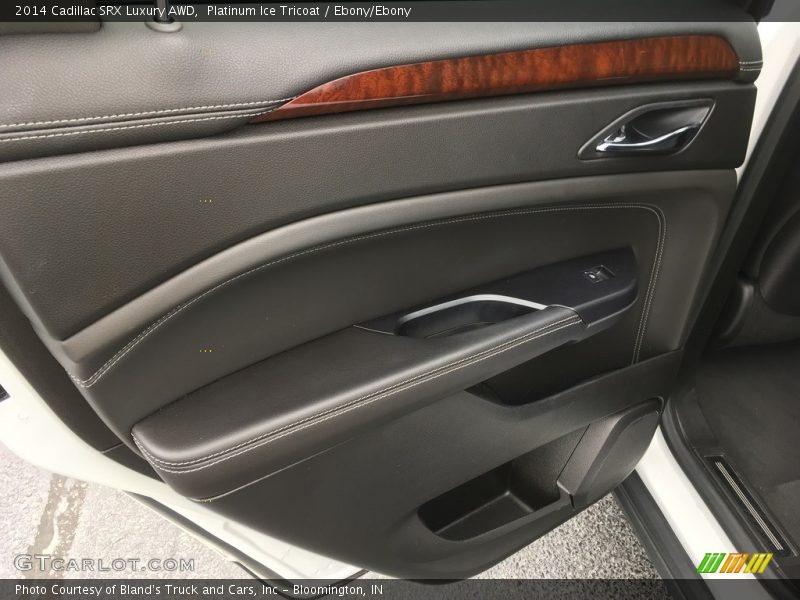 Platinum Ice Tricoat / Ebony/Ebony 2014 Cadillac SRX Luxury AWD